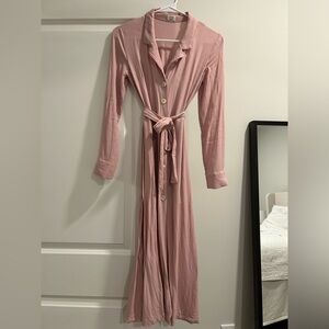Wilfred Pink Button-Up Dress
